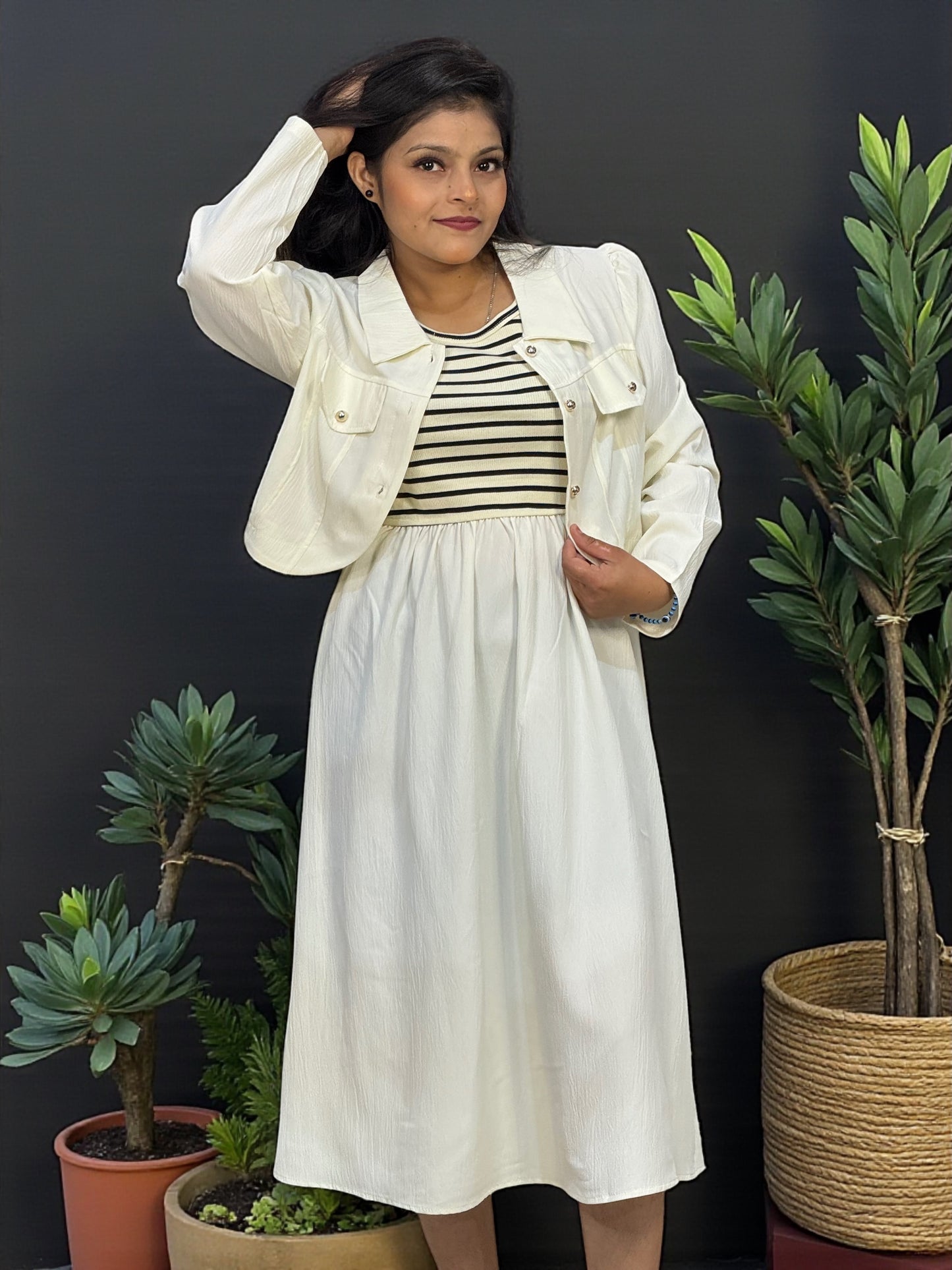 Elegant Cotton Tunic & Shrug Combo – Everyday & Office Wear