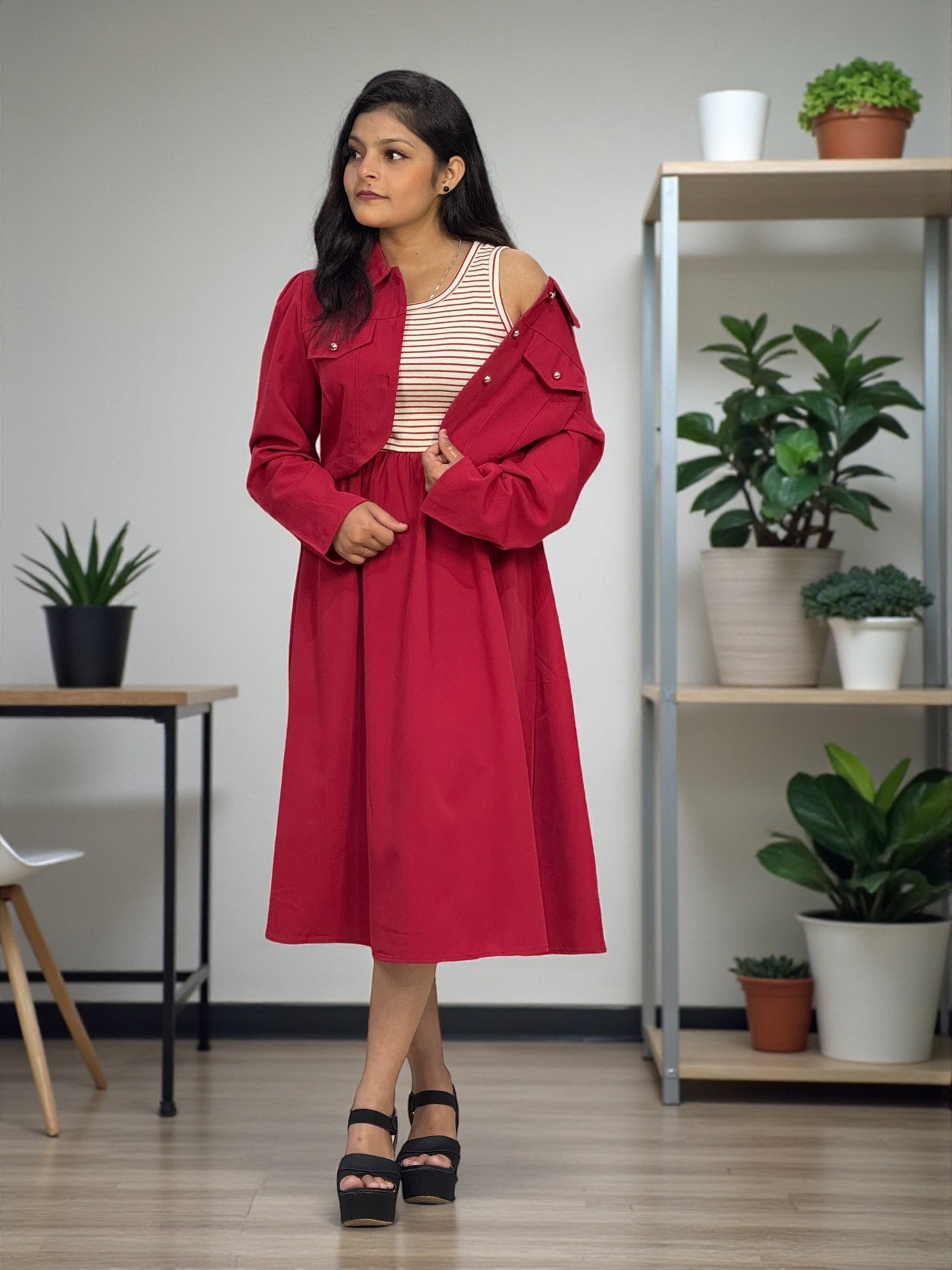 Elegant Cotton Tunic & Shrug Combo – Everyday & Office Wear