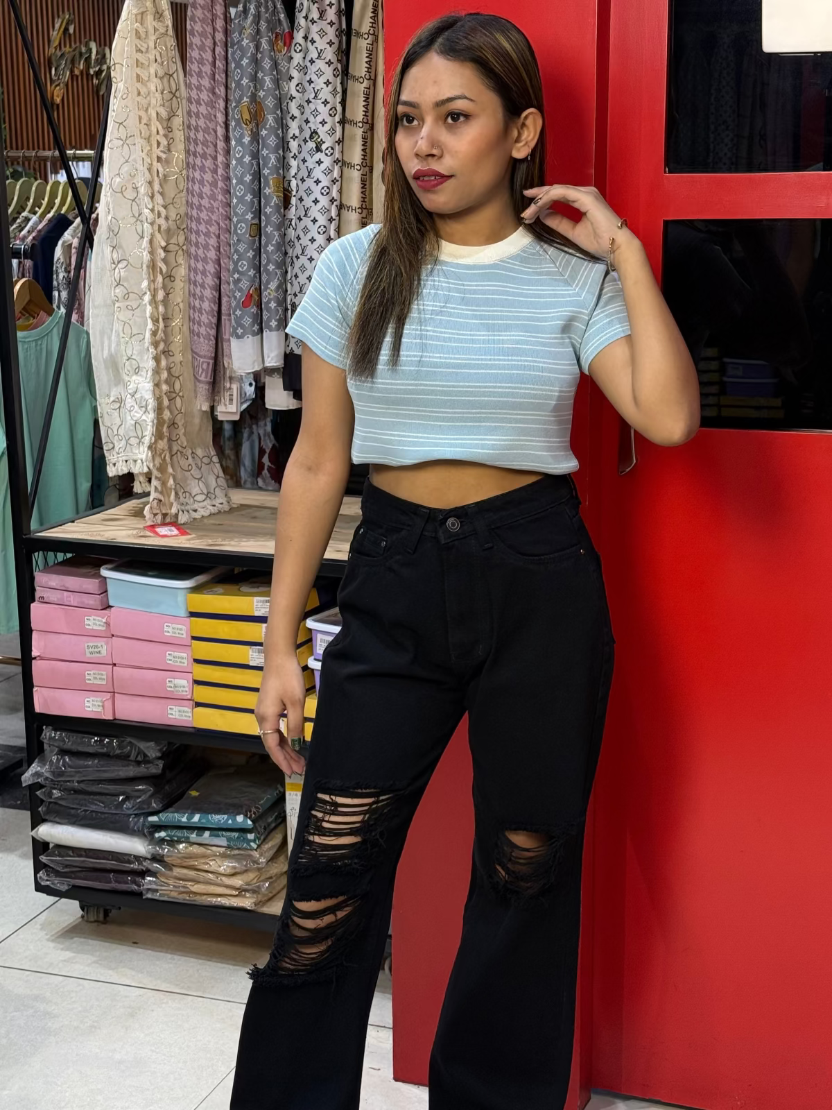 Women>Stylish>Top>Summer>Import>Street>Fashion>Girls<Shirts>