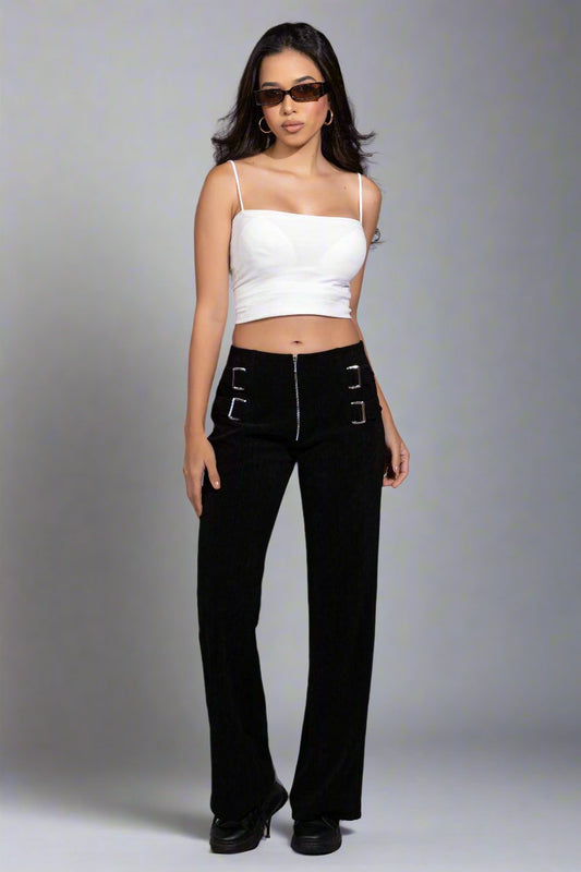 Straight Fit Jeans-Women Bottom-Stylish Trendy Trouser